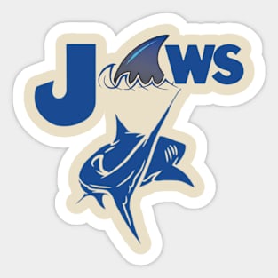 Jaws t-shirt Sticker